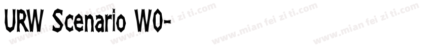 URW Scenario W0字体转换